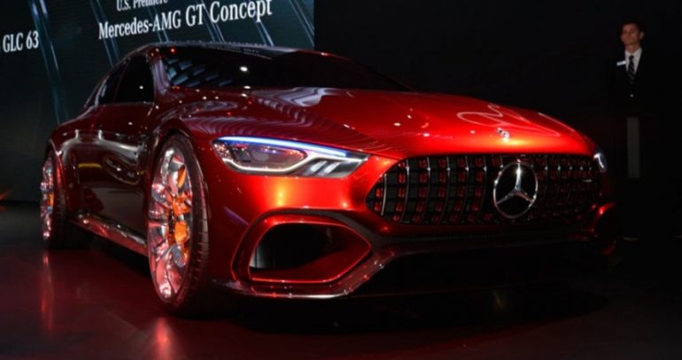 مفهوم مرسيدس AMG GT يجلب تصميمه المثير إلى معرض نيويورك
